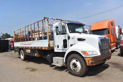 Peterbilt 337 22 ft Stake Bed Truck - 260HP, Automatic