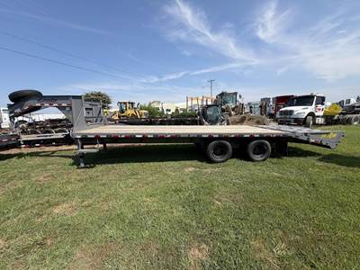 Delta 34x102 Tandem Axle Steel Tag Trailer - Spring, Fixed Axle