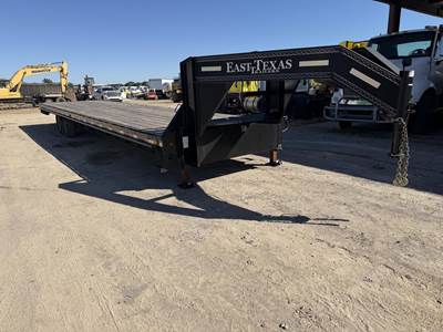 East Texas 45x101 Tandem Axle Steel Tag Trailer - Spring, Fixed Axle