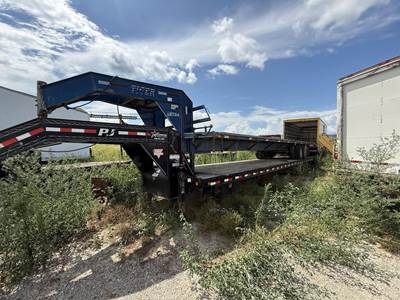 Tiger 40ft Tandem Axle Steel Tag Trailer - Spring, Fixed Axle