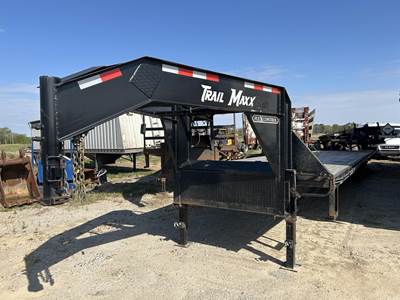 TrailMax 40 FT GOOSENECK Tandem Axle Steel Tag Trailer - Spring