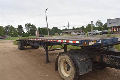 Wabash 48 FT FLAT BED Tandem Axle Steel Utility Trailer - Spring, Sliding Axle