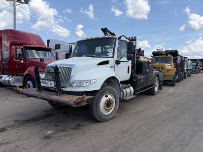 International MV Single Axle Winch Truck - Cummins, 260HP, Automatic