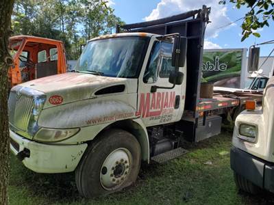 16 Foot Flat Dump. On 2002 Ih 4300 Truck
