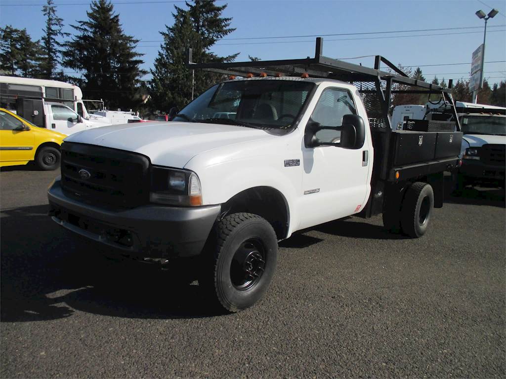 2004 Ford F 350 Xl Flatbed Truck For Sale 95 343 Miles Boring Or