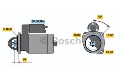 Bosch STARTMOTOR 0 001 368 015 NEW