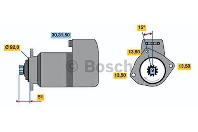 Bosch STARTMOTOR 0 001 417 001 NEW
