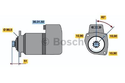 Bosch STARTMOTOR 0 001 417 023 NEW