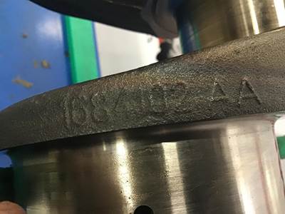 DAF CRANKSHAFT 1684102 USED