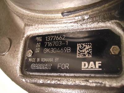 DAF TURBO GT40 DAF PE228C 716703-1 REBUILD