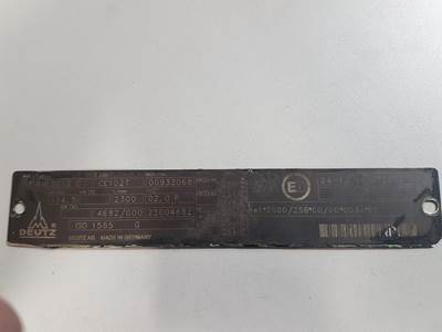 Deutz CRANKCASE MB009 REBUILD