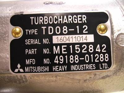 Mitsubishi TURBO MITSUBISHI 6D24-T 49188-01288 NEW