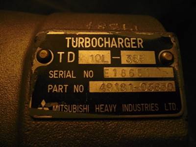 Mitsubishi TURBO MITSUBISHI S16R 49181-03850 REBUILD