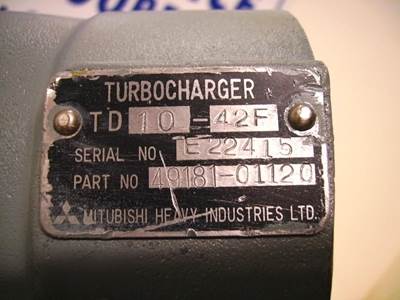 Mitsubishi TURBO MITSUBISHI S6R S6A3 S12A2 49181-01120 REBUIL