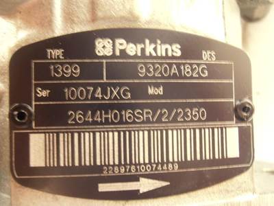 Perkins FUEL PUMP 9320A182G REBUILD