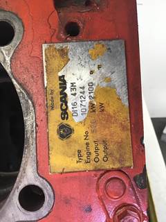 Scania ENGINE BLOCK 1759340 USED