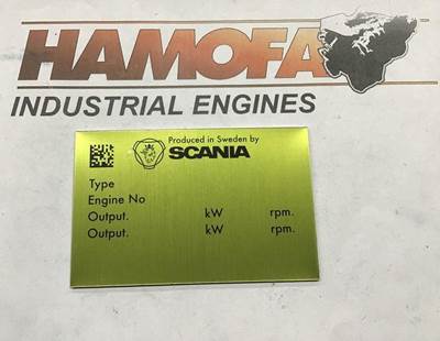 Scania PLAAT 2688359 NEW