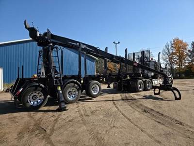 Pitts 2 BUNK CRIB TRAILER Log Trailer