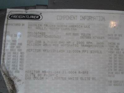 Meritor MS-21-14 Rear Axle Assembly for a Freightliner M2 106