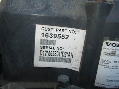 Volvo VED12 Crankshaft for a Volvo VNL