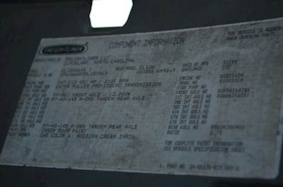 Rockwell RT40145 Cutoff for a Freightliner COLUMBIA 120