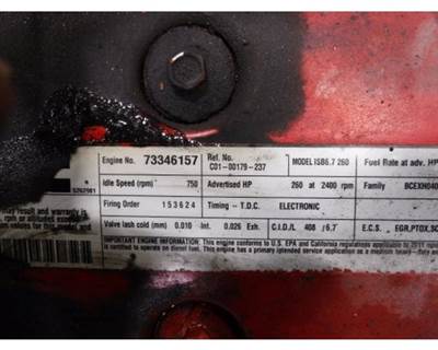 Cummins ISB 6.7L Fuel Injector for a Freightliner M2 106