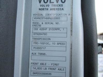 Fuller FRO16210C Transmission for a Volvo VNL