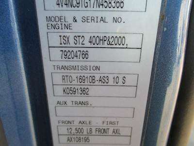 Fuller RTO16910B-AS2 Transmission for a Volvo VNL