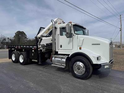 Kenworth T800 Crane Truck - 2007 IMT 25/180K2 Knuckle Boom Crane, 10 Spd
