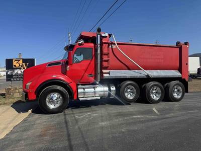Kenworth T880 Tri Axle Dump Truck - Cummins 500HP, 8 Speed Automatic, 16' Dump
