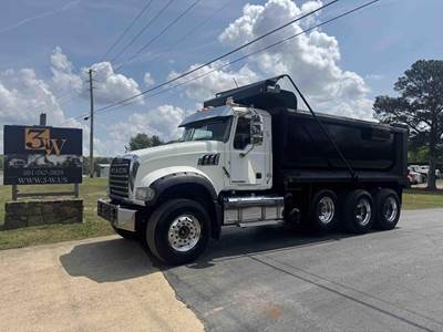 Mack Granite GU713 Tri Axle Dump Truck - MP8 445HP, 6 Speed Automatic, 16' Dump