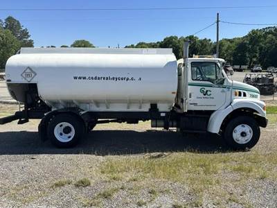 Sterling Acterra 2900 Gallon Gasoline / Fuel Truck - Caterpillar 230HP, 7 Speed Manual