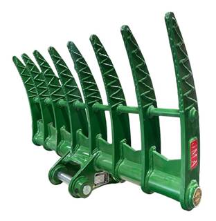 48" Brush Rake for 6.5 - 9 Tons Backhoe Loader. 45mm | 38mm Pins