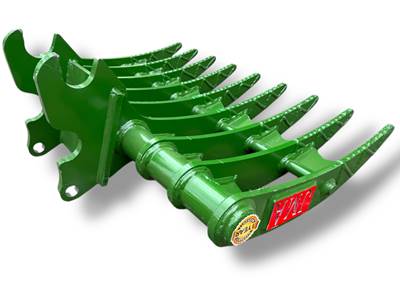 JMA 40″ Brush Rake Kubota Wedge Lock Coupler Style for 3 – 4.5 Tons Mini Excavators for Kubota  U35, KX71, KX91, KX121, KX040, KX033