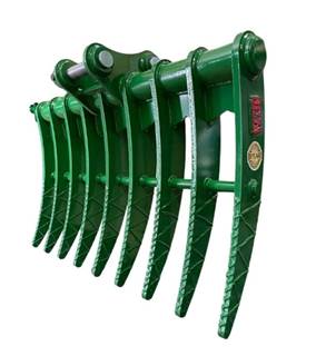 JMA 40" Brush Rake for 3 - 4.5 tons Mini Excavators. 38mm Pins