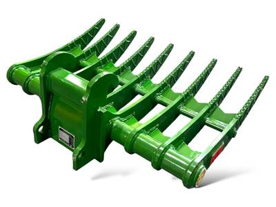 JMA Brush Rake 35" fit Bobcat E25EM, E35R2, 442A, 442B X-Change Coupler Style