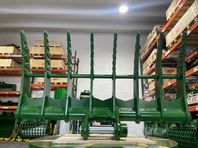 48" Brush Rake for 6.5 - 9 Tons Backhoe Loader. 50mm | 45mm Pins