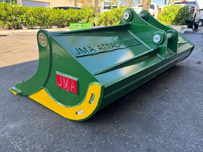 JMA 72” Ditch Clean-up Bucket attachment, specifically designed to fit CATERPILLAR 305, 304C CR, 305C CR, 305D CR, 305E CR, 305.5D CR, 305.5E CR, 306