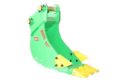 JMA 12" Trenching Bucket for 7 - 10 Tons Excavators. 60mm Pins