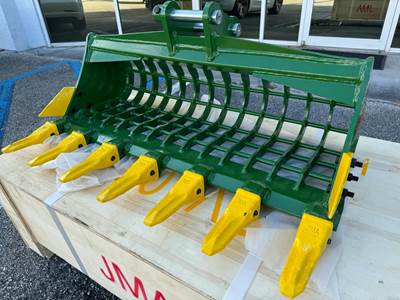 JMA 36" Skeleton Bucket with Teeth for 1 - 2 Tons Mini Excavators. 30mm Pins