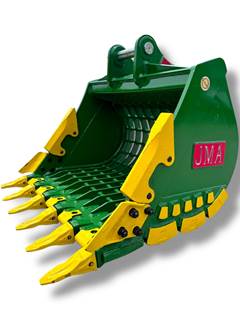 JMA 48" Severe Duty Skeleton Bucket with Teeth for 10 - 15 Tons Excavators. 65mm Pins
