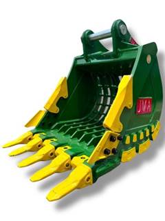JMA 36" Severe Duty Skeleton Bucket with Teeth for 16 - 25 Tons Excavators. 80mm Pins