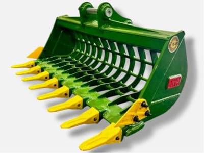 JMA 48" Skeleton Bucket with Teeth for 4 - 5 Tons Mini Excavators. 38mm Pins