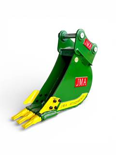 JMA 12" Heavy Duty Digging Bucket for 10 - 15 Tons Excavators.  65mm Pins
