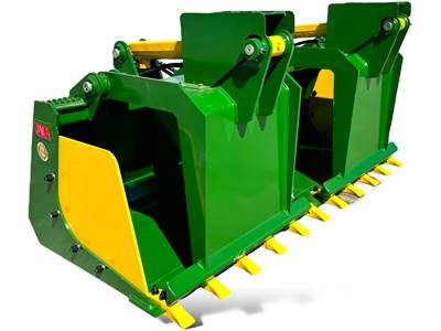 72” Heavy Duty Grapple Bucket With Teeth For Skid Steers