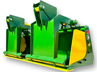 72" Heavy Duty Grapple Bucket with Reversible Bolt-On Cutting Edge for Skid Steers