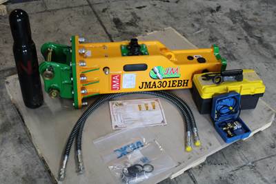 2024 JMA Demolition Hydraulic Hammer Breaker for Excavator Bobcat E10, E20, E20Z, 418, X322D, X320, X324 or Similar Machine