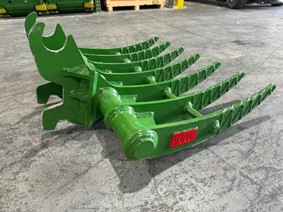 2024 JMA 35" Land Clearing Root Rake attachment For John Deere 26G, 27D, 27G, 27 ZTS, 30C, 30D, 30G, 35, 40G