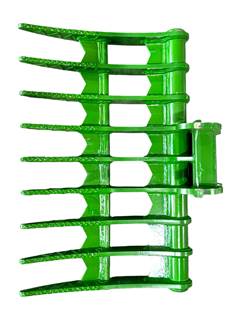 JMA 40" Root Rake with the X-Change Coupler style for Bobcat E32 Mini Excavators
