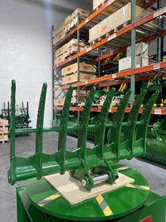 JMA 48" Land Clearing Root Rake attachment, specifically designed to fit Kubota KX75, KX040, U45, U40, K045, KH191, KH28 Mini Excavators